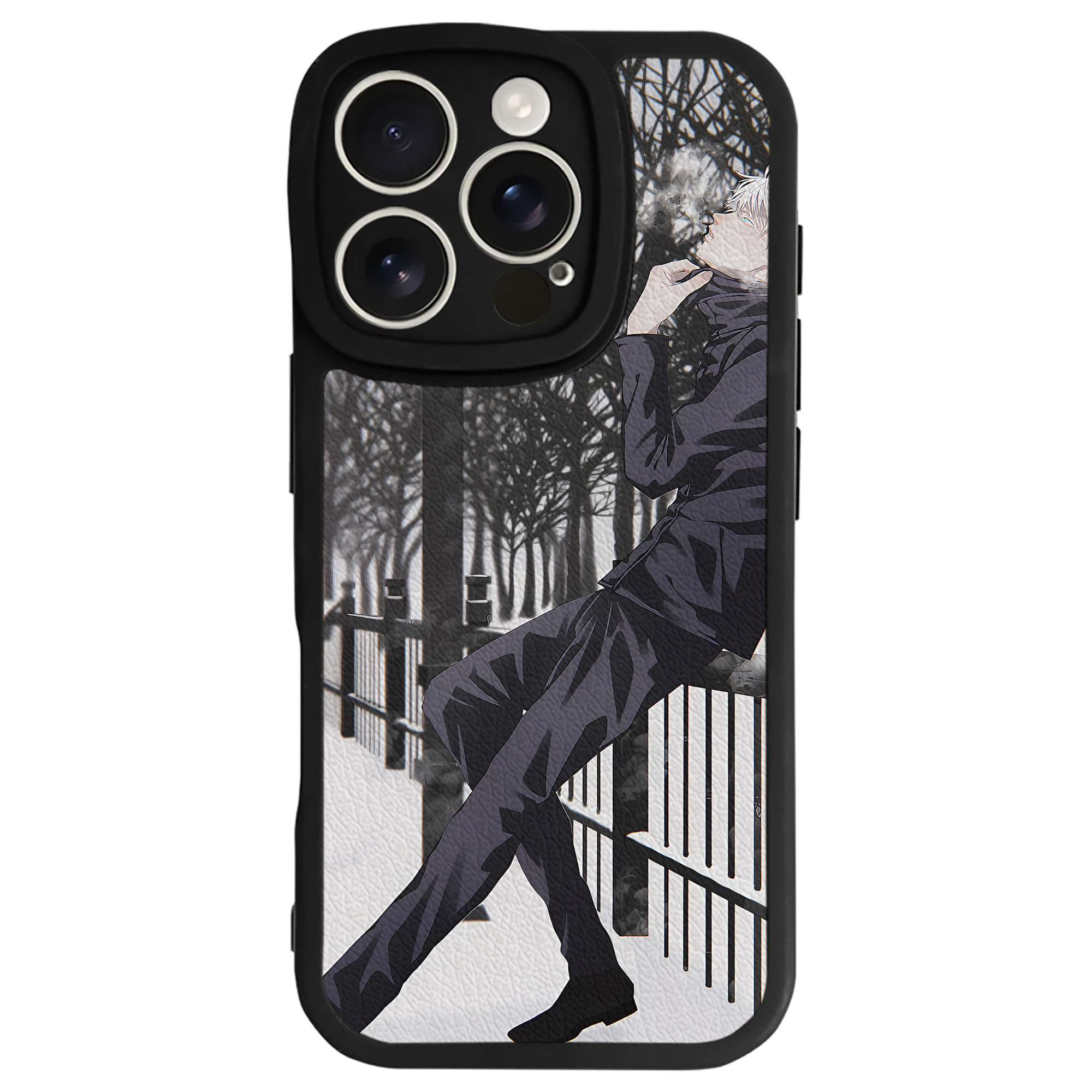（画像用） 呪術廻戦 Jujutsu Kaisen 【iPhone 16シリーズ対応】シリコンスマホケース（レザー調） 材質：シリコン